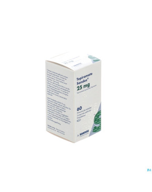 Topiramate sandoz  25mg comp pell  60 x  25mg