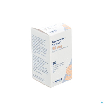 Topiramate sandoz  50mg comp pell  60 x  50mg
