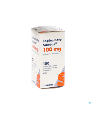 Topiramate sandoz 100mg comp pell 100 x 100mg