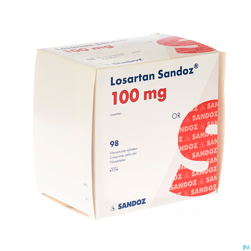 Losartan sandoz 100 mg tabl 98 x 100 mg