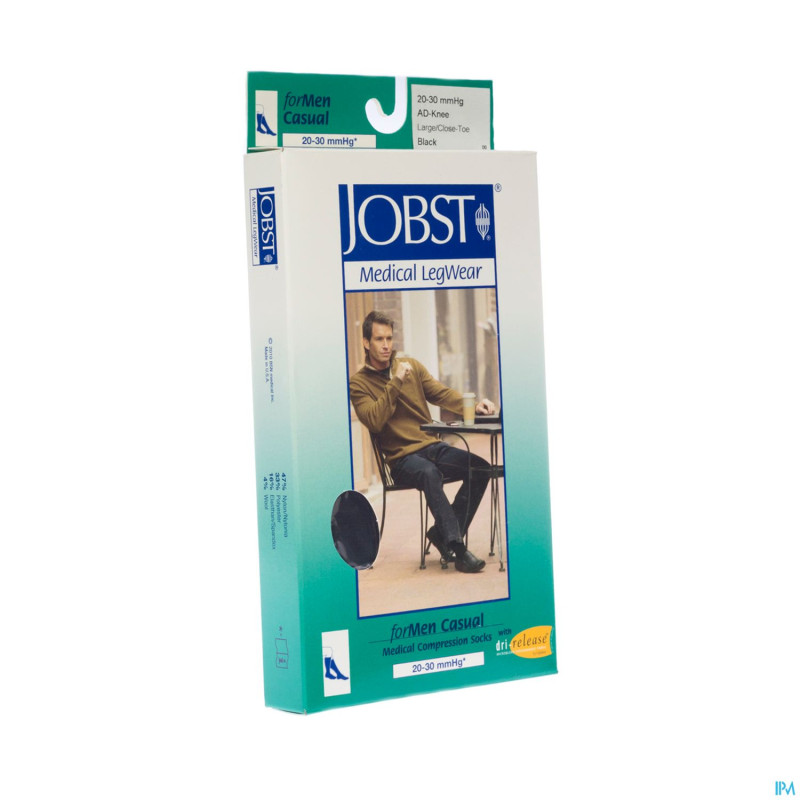 Jobst for men casual c2 20-30 ad black    l 1p