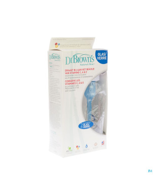 Dr brown biberon 2x105ml verre    162gl escos