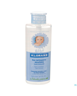 Klorane bb eau nett s/rinc.-s/parab.fl pompe 500ml