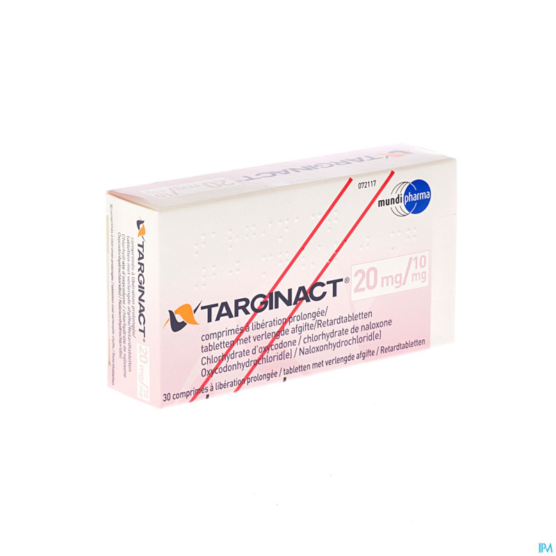 Targinact comp prol 20/10 mg comp 30