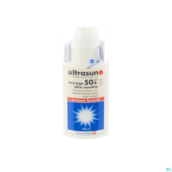 Ultrasun very high ip50+ ultra sens. n/parf  100ml