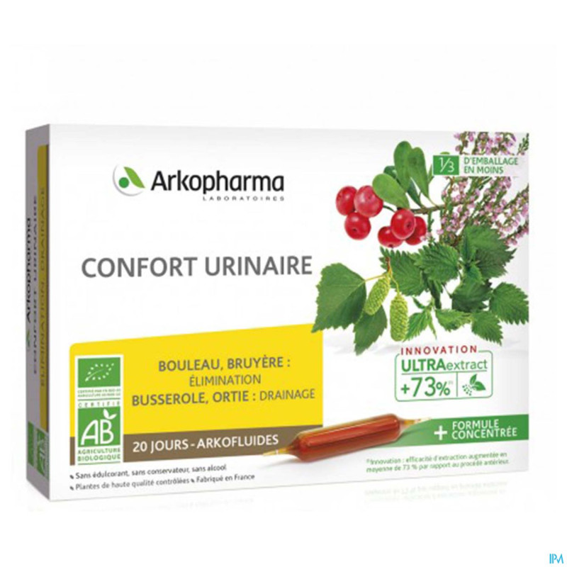 Arkofluide confort urinaire amp 20x15ml