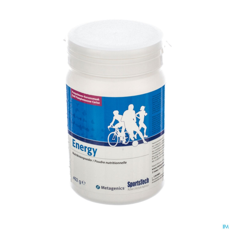 Sportstech energy grapefruit-cherry pdr 492g