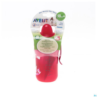 Avent magic sports cup deco a/fuite +18m 340ml