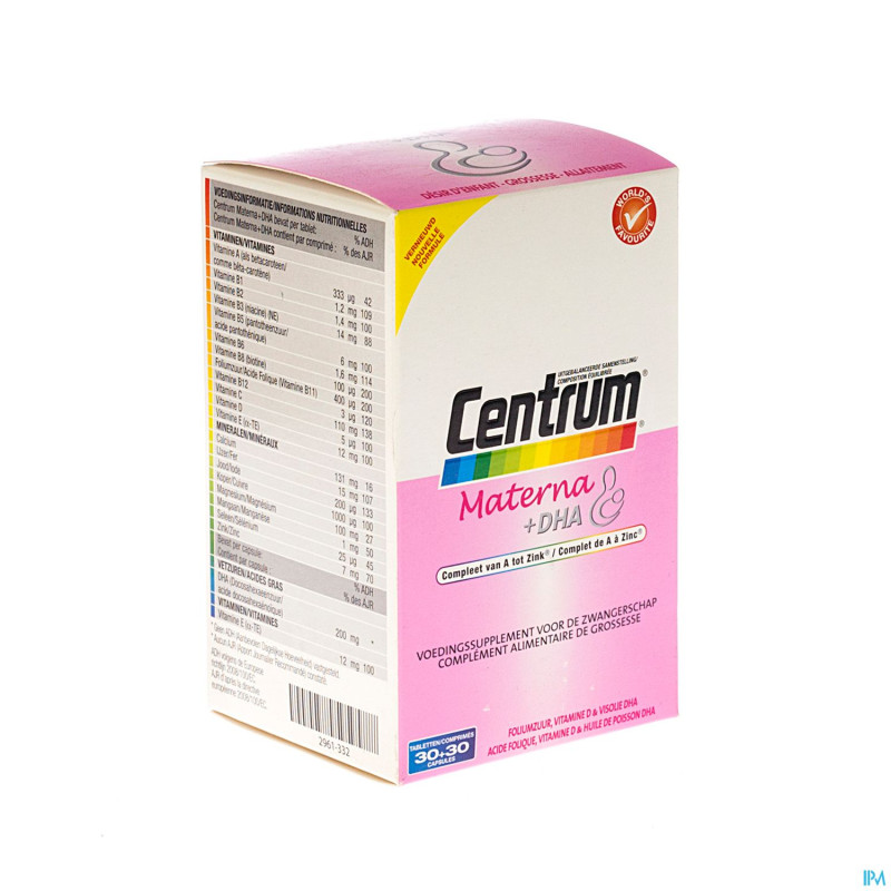 Centrum materna + dha    tabl  30