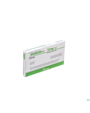 Adrenaline hcl sterop 0,8mg/ml amp  10