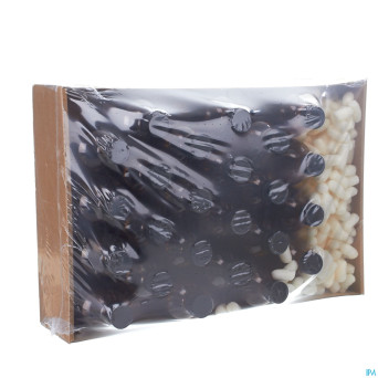 Flacon brun rond pp28 + caps obus    300ml 24 aca