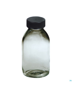 Flacon verre blc rd+caps pp28 obus    30ml 25 aca