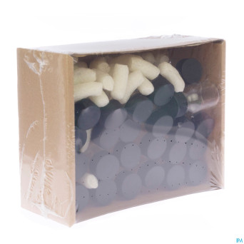 Flacon verre blc rd+caps pp28 obus    30ml 25 aca