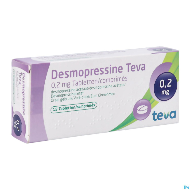 Desmopressine teva 0,2 mg tabl  15 x 0,2 mg