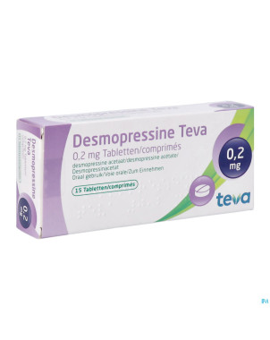 Desmopressine teva 0,2 mg tabl  15 x 0,2 mg