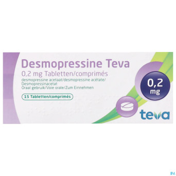 Desmopressine teva 0,2 mg tabl  15 x 0,2 mg