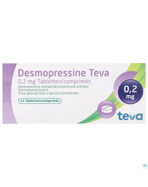 Desmopressine teva 0,2 mg tabl  15 x 0,2 mg