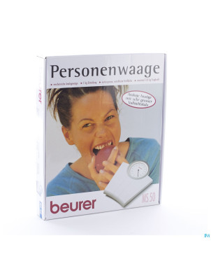 Beurer balance mecanique 135kg/1kg blanc    ms50w