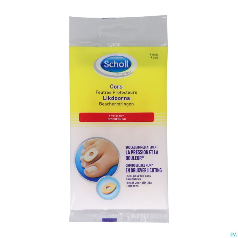 Scholl pharma protecteur cors rond feutre 9
