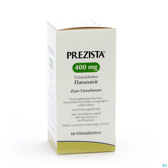 Prezista 400 mg comp  60 x 400 mg