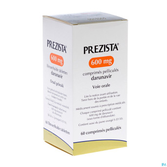 Prezista 600 mg comp  60 x 600 mg