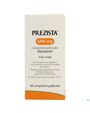 Prezista 600 mg comp  60 x 600 mg