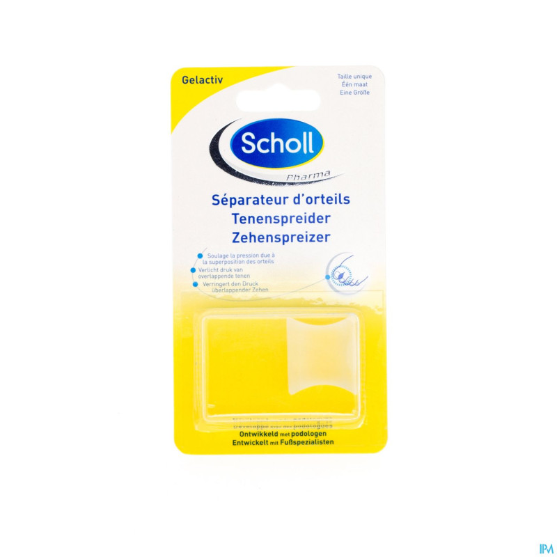 Scholl pharma gelactiv separat.orteils epais 1pair
