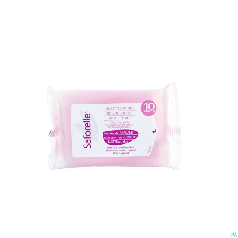 Saforelle lingettes intimes 1x10