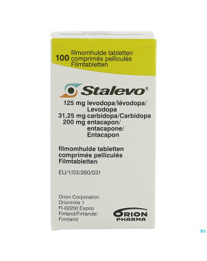 Stalevo 125mg/31,25mg/200mg comp pell 100