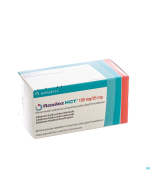 Rasilez hct 150 mg/25,0 mg comp pell 98