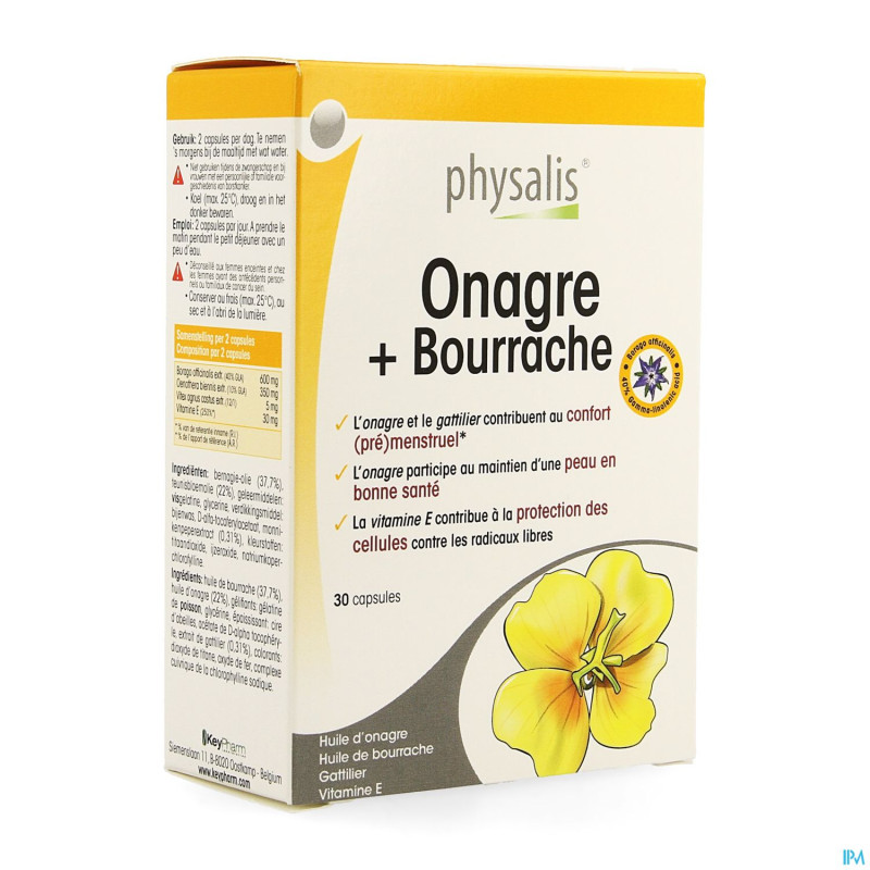 Physalis onagre-bourrache softcaps 30