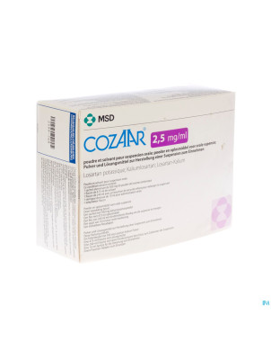 Cozaar 2,5 mg kit pulv + sol susp or