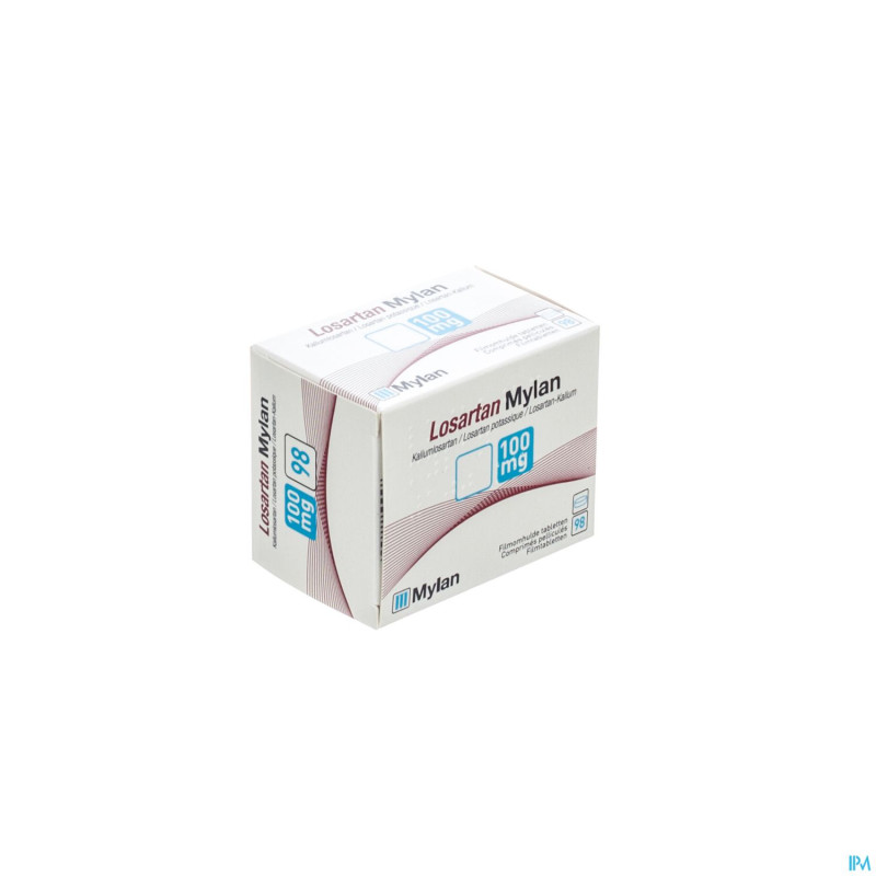 Losartan mylan 100mg tabl 98 x 100mg blister