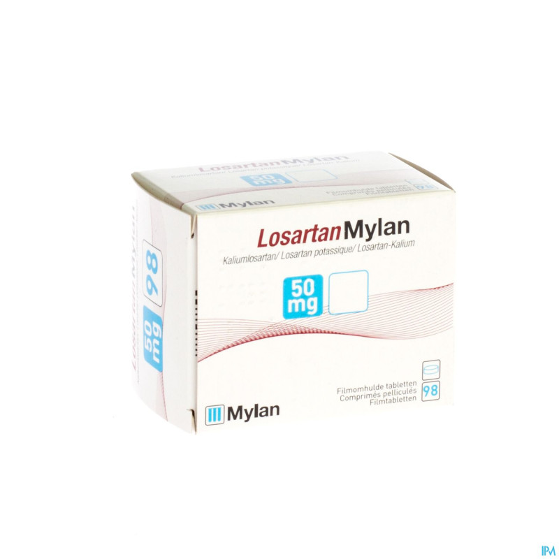 Losartan mylan  50mg tabl 98 x  50mg blister