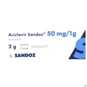 Aciclovir sandoz tube 2 gr