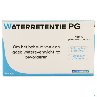 Retention d'eau pg pharmagenerix    caps  60