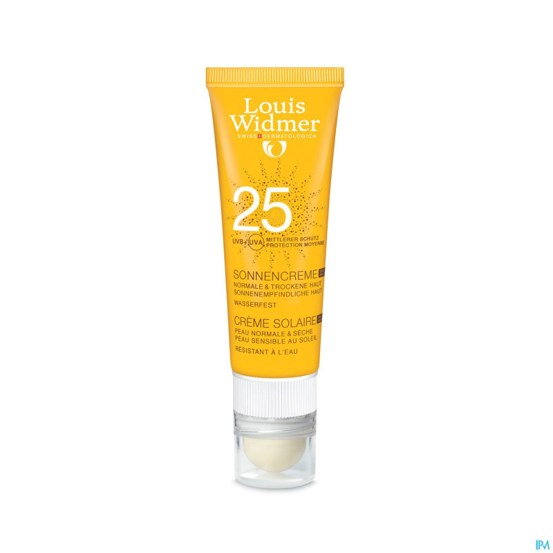 Widmer sun cream 25 n/parf + lipstick tube 25ml