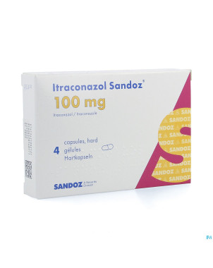 Itraconazole sandoz caps  4x100mg