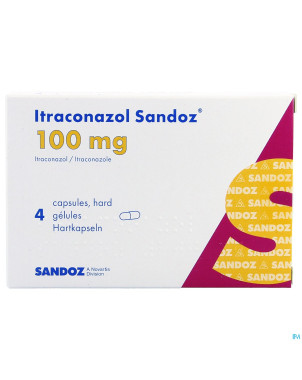 Itraconazole sandoz caps  4x100mg