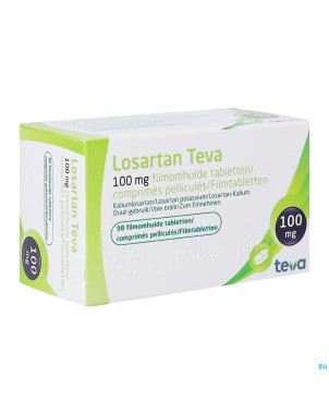 Losartan teva 100 mg comp pell  98 x 100 mg