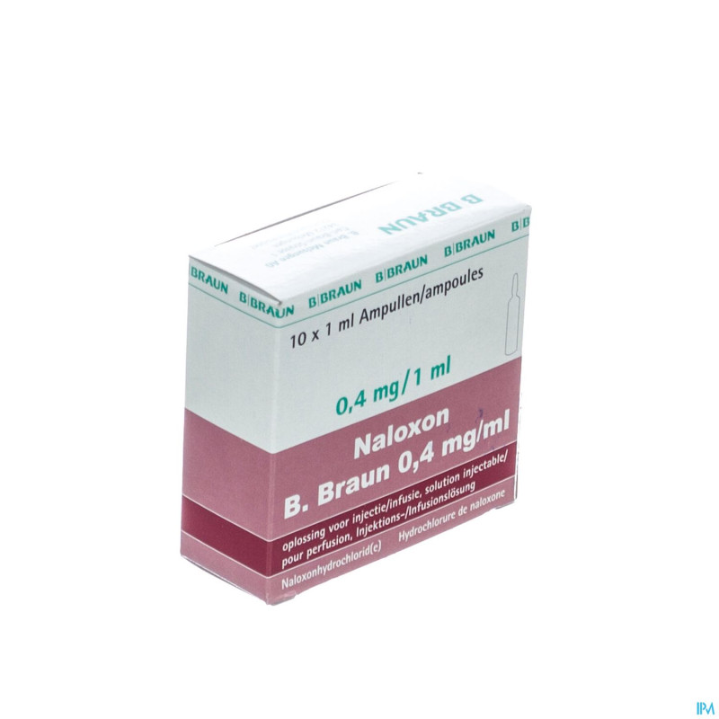 Naloxon b. braun 0,4 mg/ml amp sol inj 10 x 1 ml
