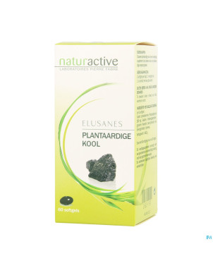 Elusanes charbon vegetal softgels 60