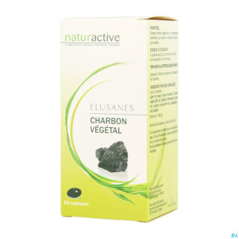 Elusanes charbon vegetal softgels 60