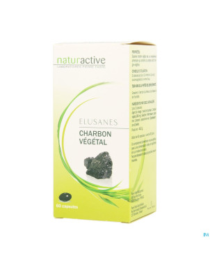 Elusanes charbon vegetal softgels 60