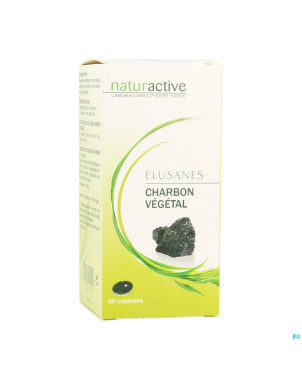 Elusanes charbon vegetal softgels 60
