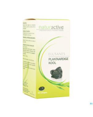 Elusanes charbon vegetal softgels 60
