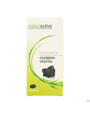 Elusanes charbon vegetal softgels 60