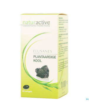 Elusanes charbon vegetal softgels 60