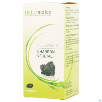Elusanes charbon vegetal softgels 60