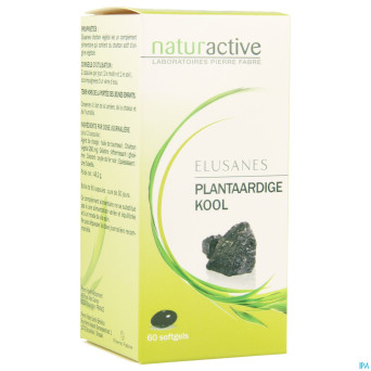 Elusanes charbon vegetal softgels 60